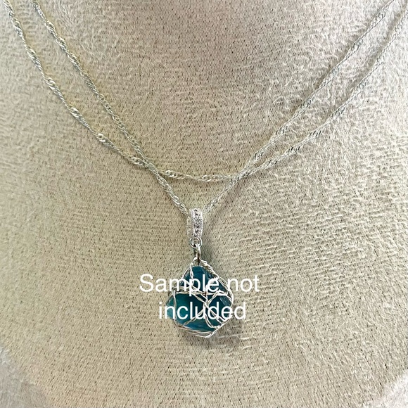 Beautiful wave 30” Sterling silver 925 Chain - Picture 4 of 6